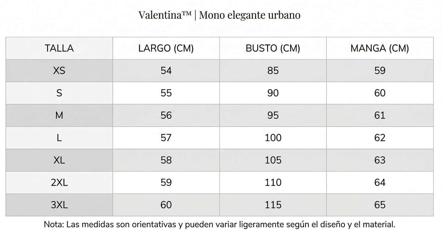 Valentina™ | Mono élégant urbain