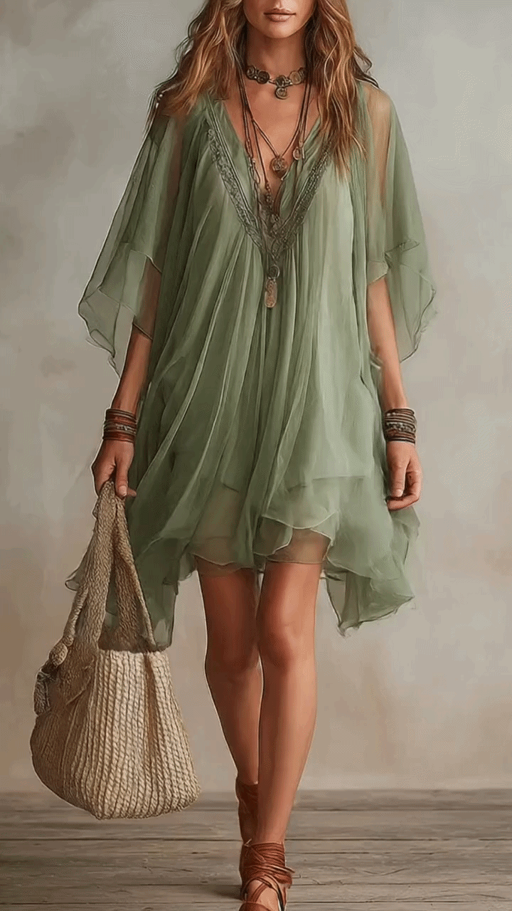 Iselle - Robe Mini Élégante