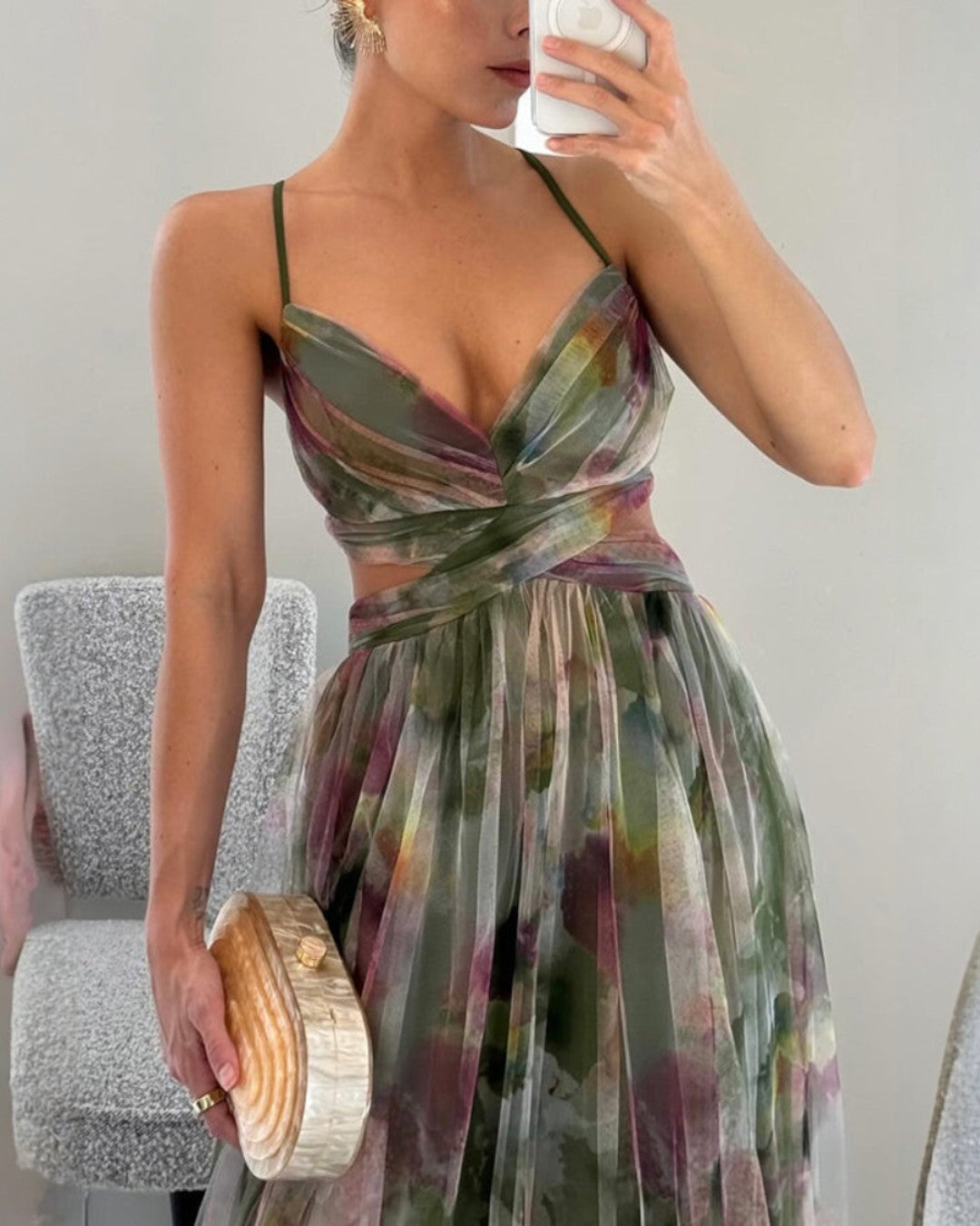 La Scintilla | Robe longue à imprimé floral élégant