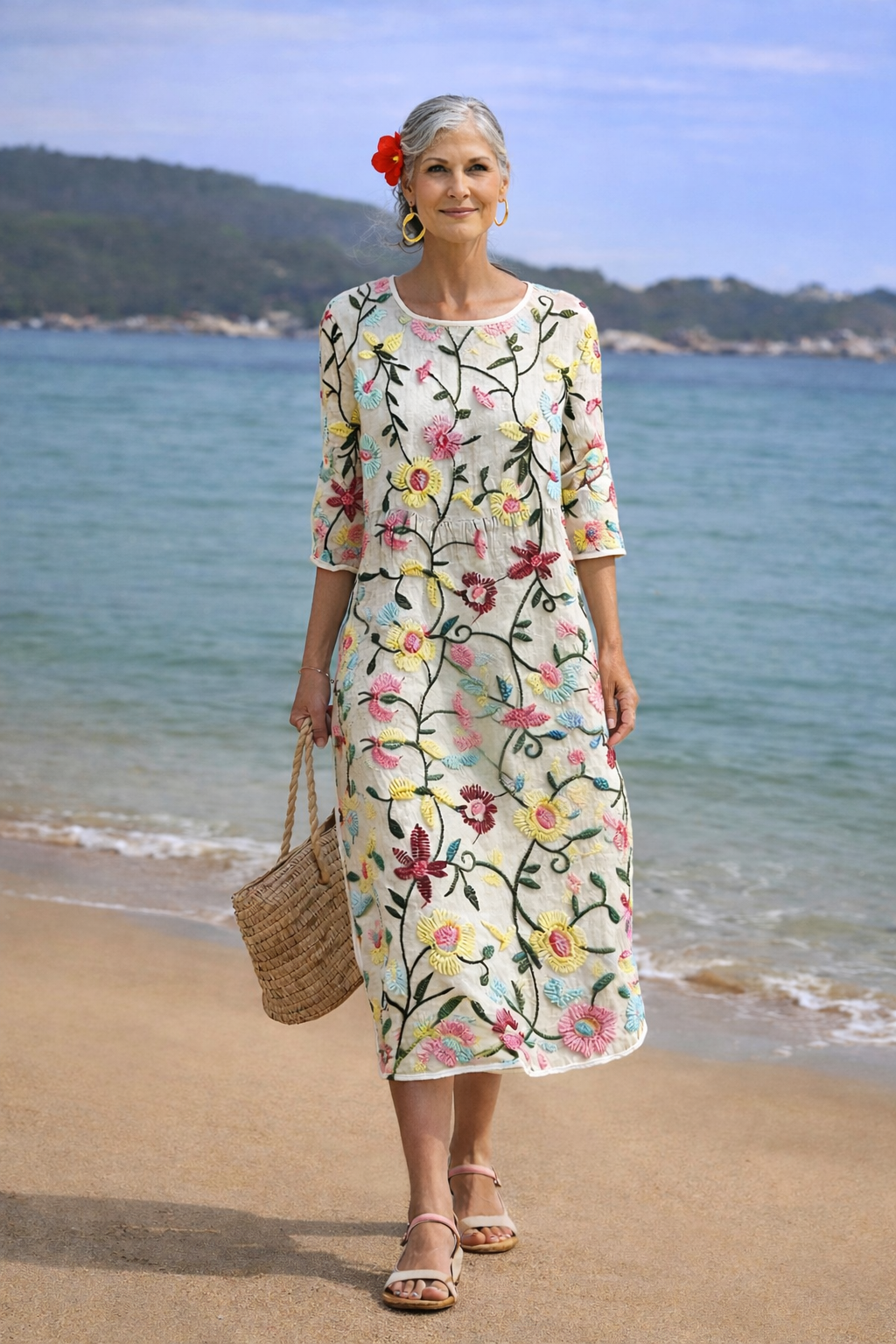 Erica | Robe Florale Élégante