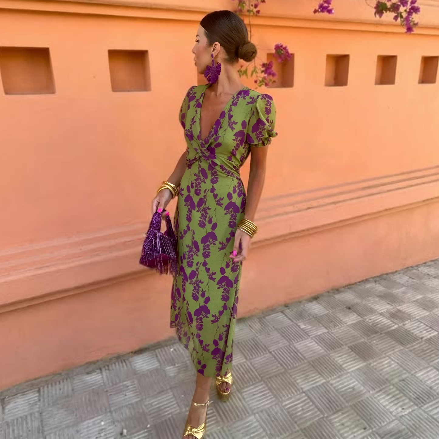 SOFÍA · ROBE MAXI FLORALE