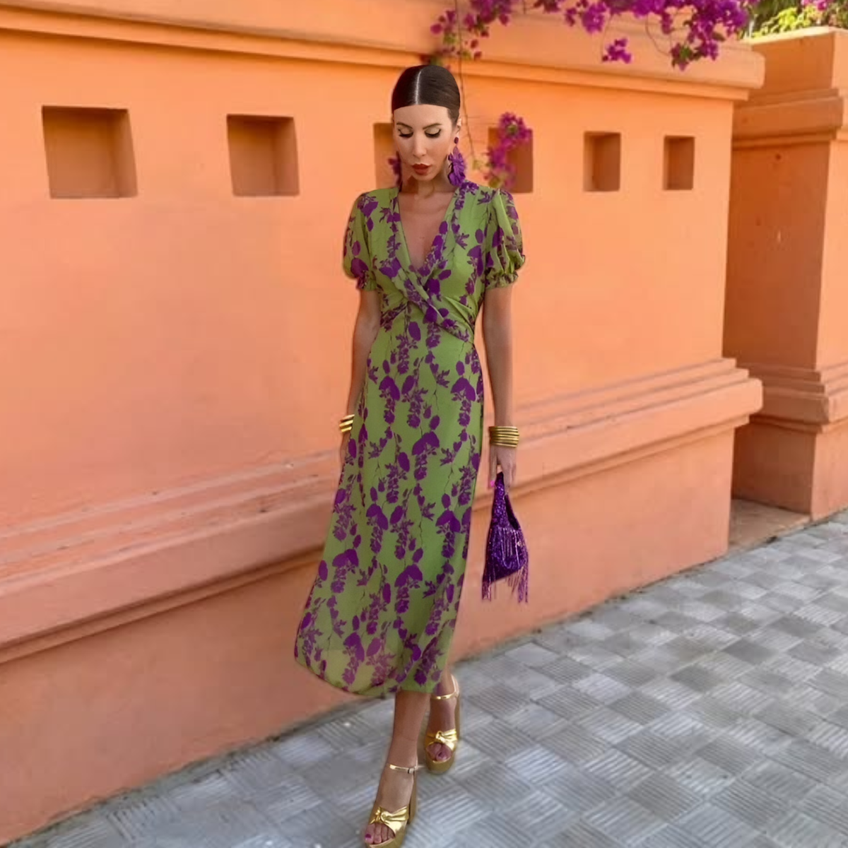 SOFÍA · ROBE MAXI FLORALE