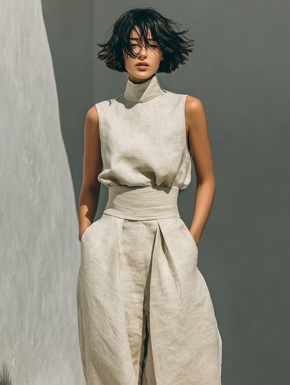 Conjunto Maria | Fraîcheur Minimaliste de Deux Pièces