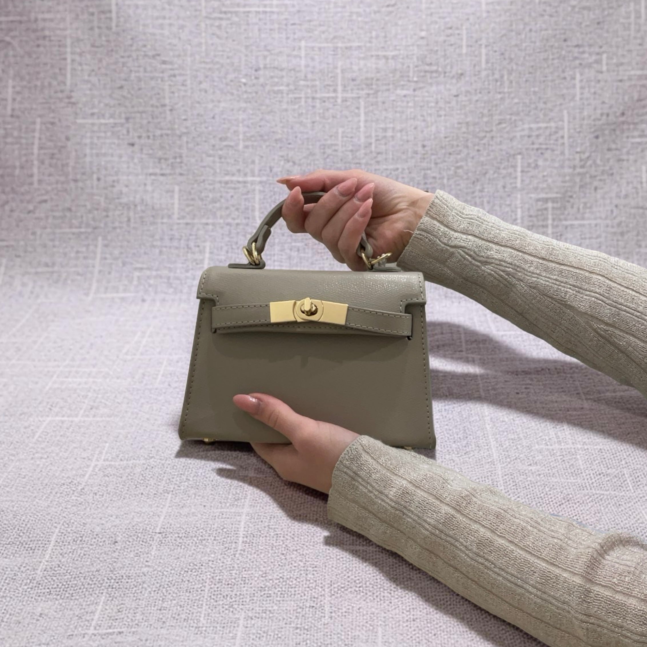 SAC MAIN CUIR VACHETTE MINI STELLA