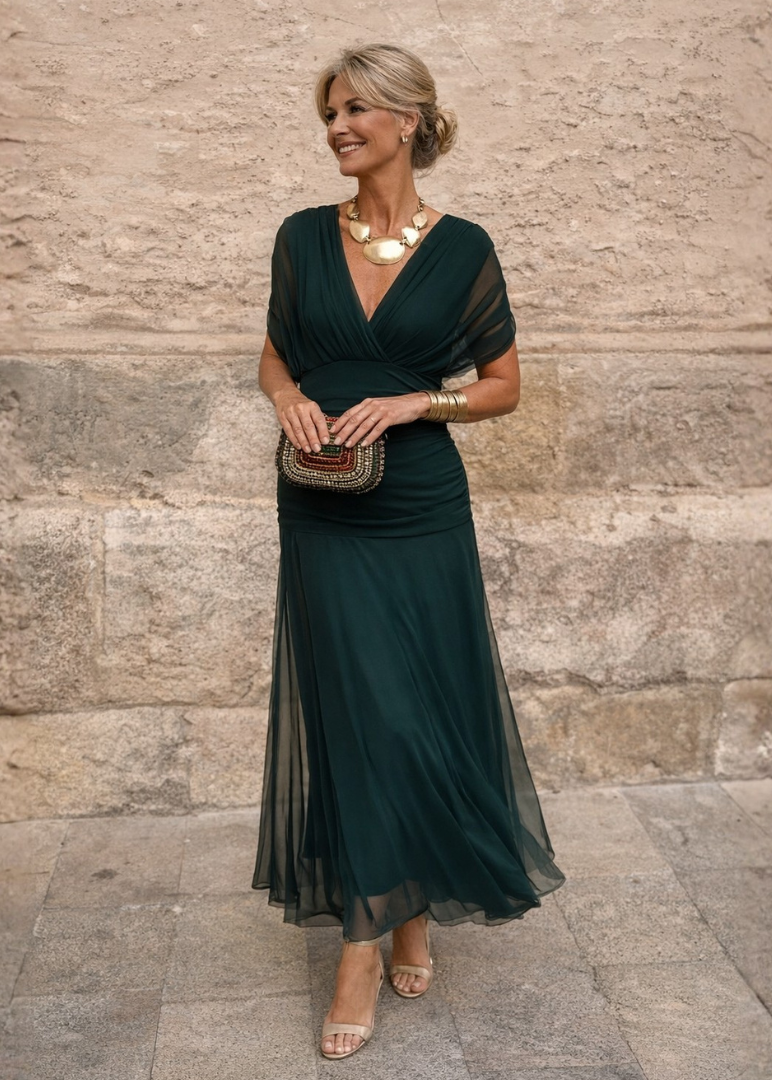 Mikaela | Robe longue à épaules dénudées