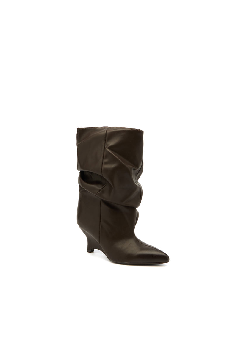 Bottines slouchy ELIOS - Marron