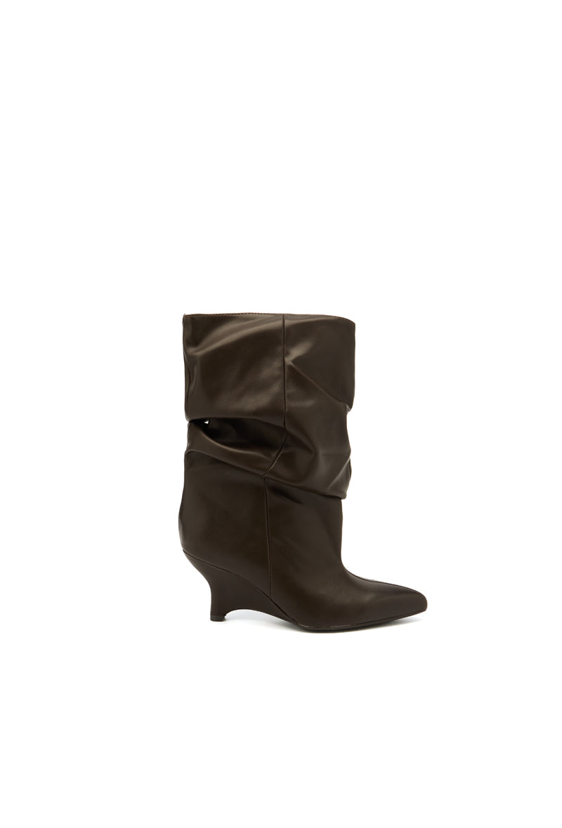 Bottines slouchy ELIOS - Marron
