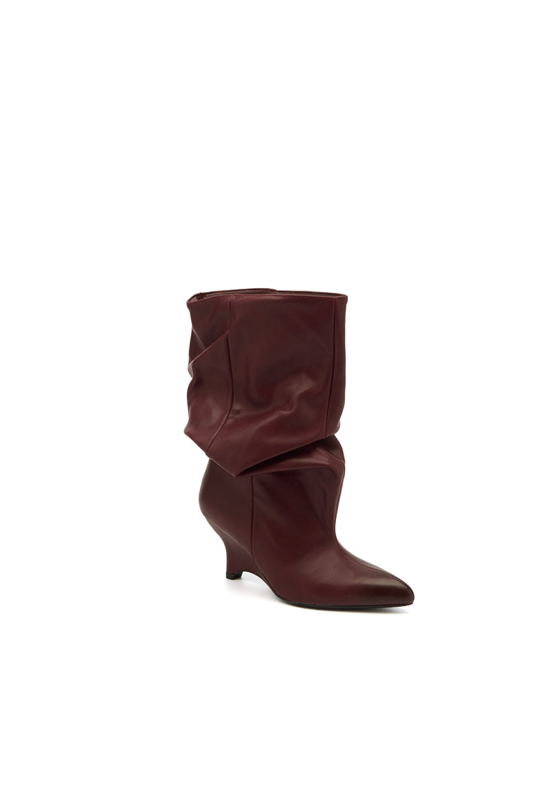 Bottines slouchy ELIOS - Bordeaux