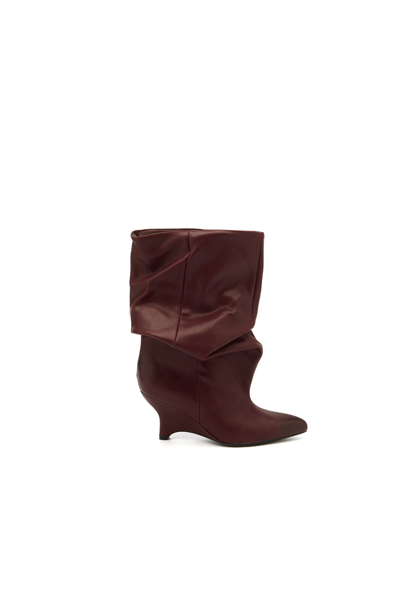 Bottines slouchy ELIOS - Bordeaux