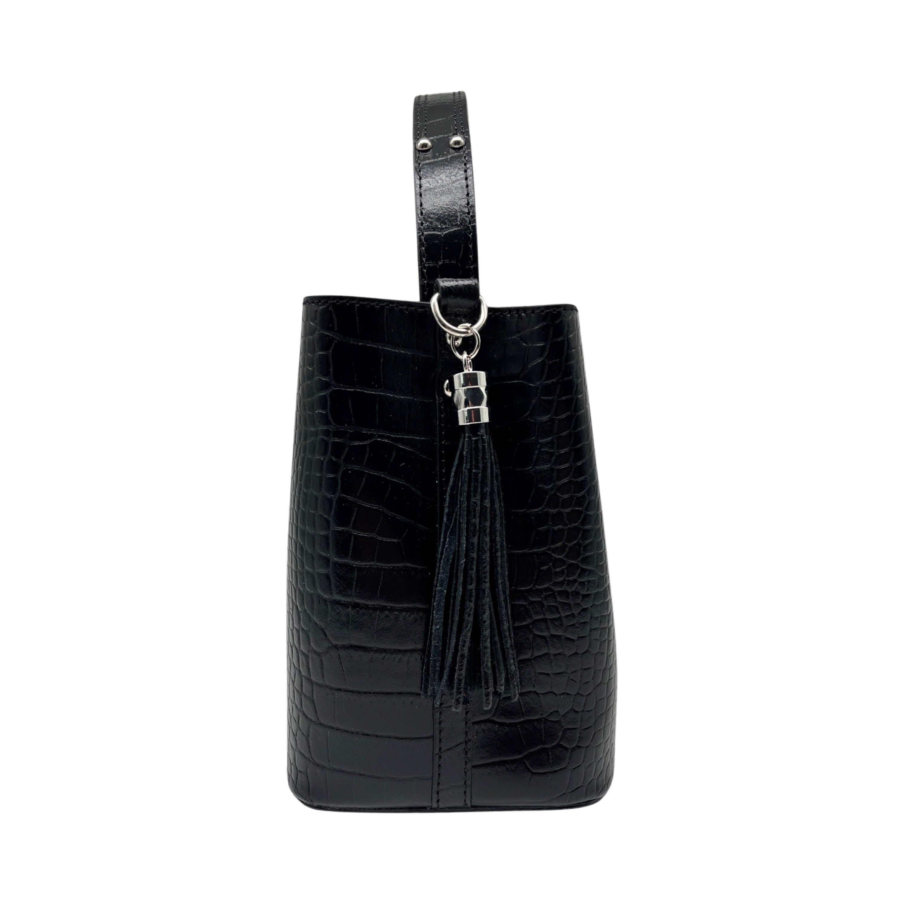 SAC CUIR EFFET CROCO CELIA