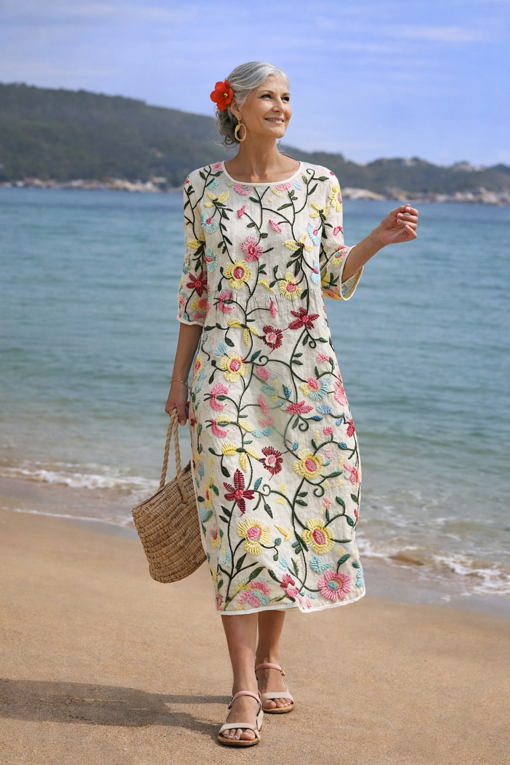 Erica | Robe Florale Élégante