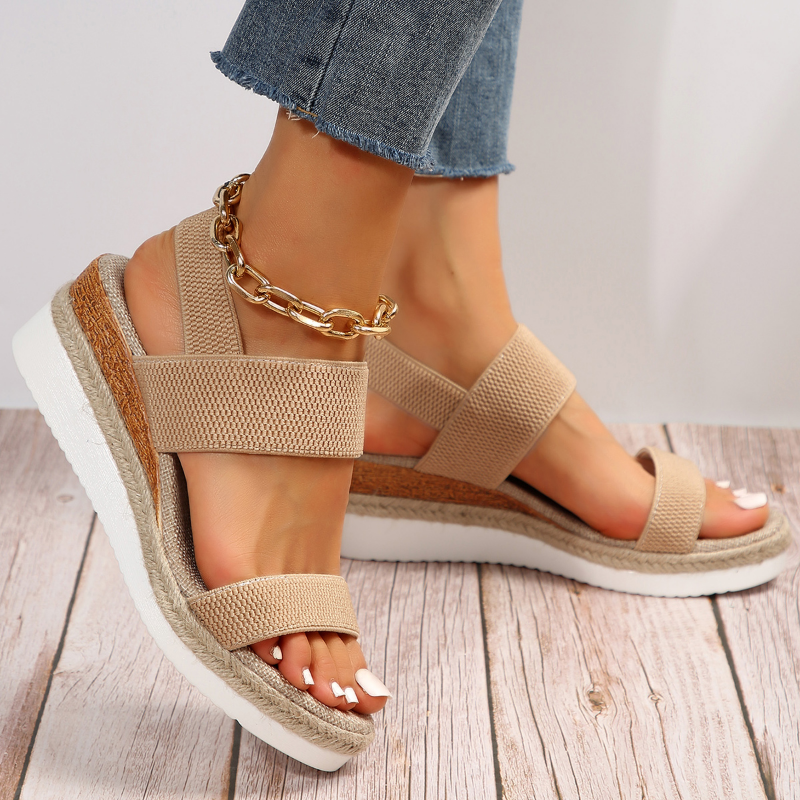 Sandale Orthopédique Femme Avec Plateforme Confortable