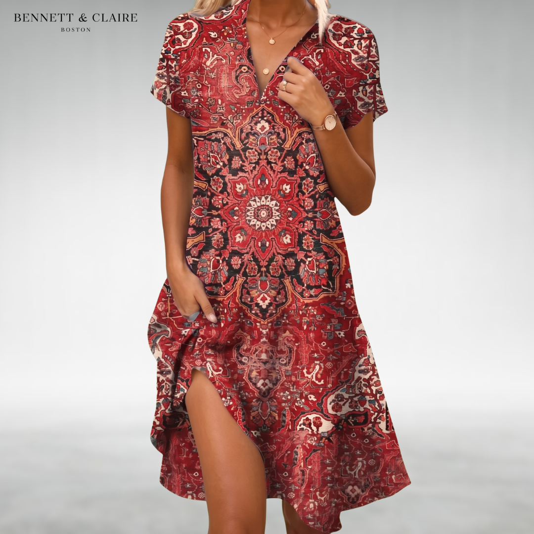 Moira™ Robe Midi Légère et Confortable