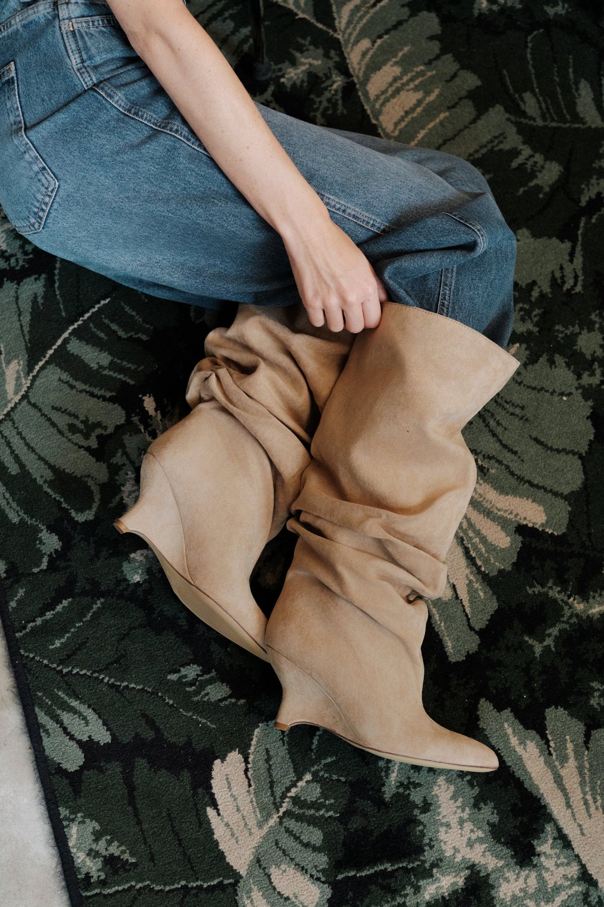 Bottes slouchy LIV - Taupe