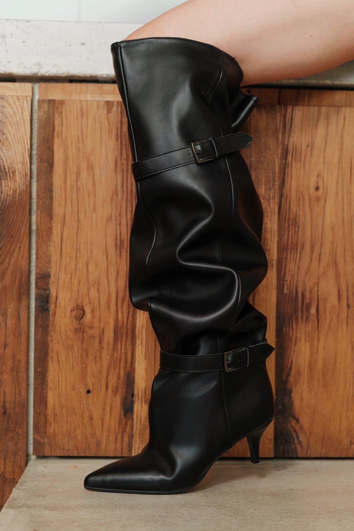 Bottes slouchy GIU - Noir