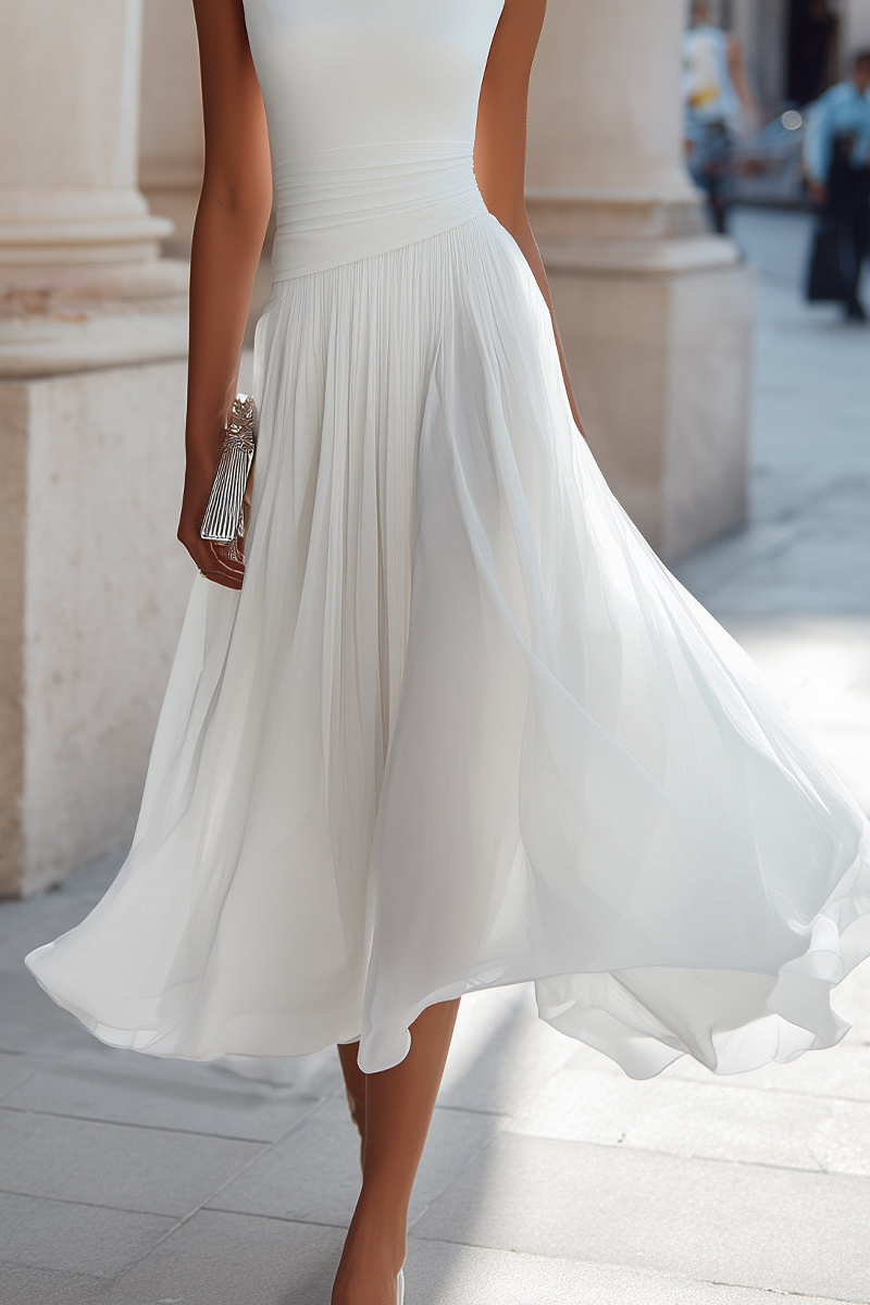 Emma | Robe Midi Élégante de Cérémonie
