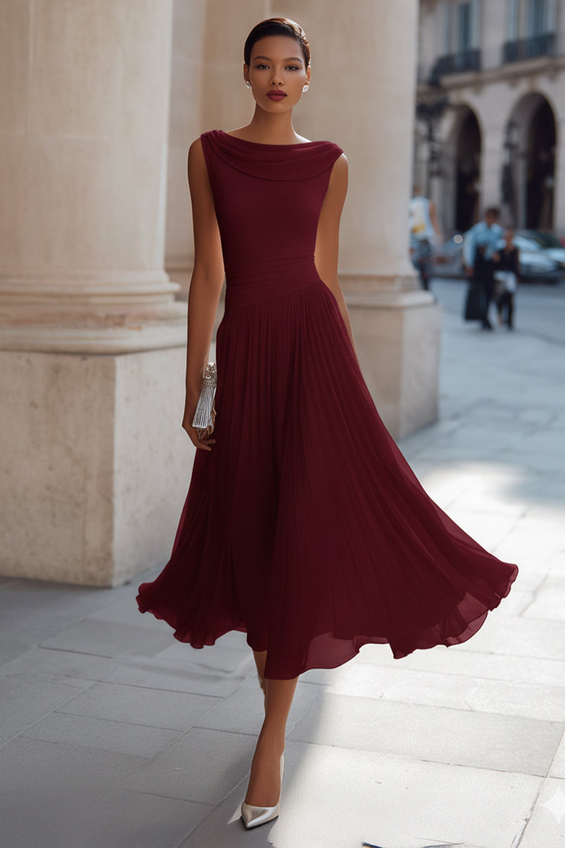 Emma | Robe Midi Élégante de Cérémonie