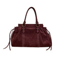 SAC A MAIN CUIR SUEDE GILIA 16 POUCES