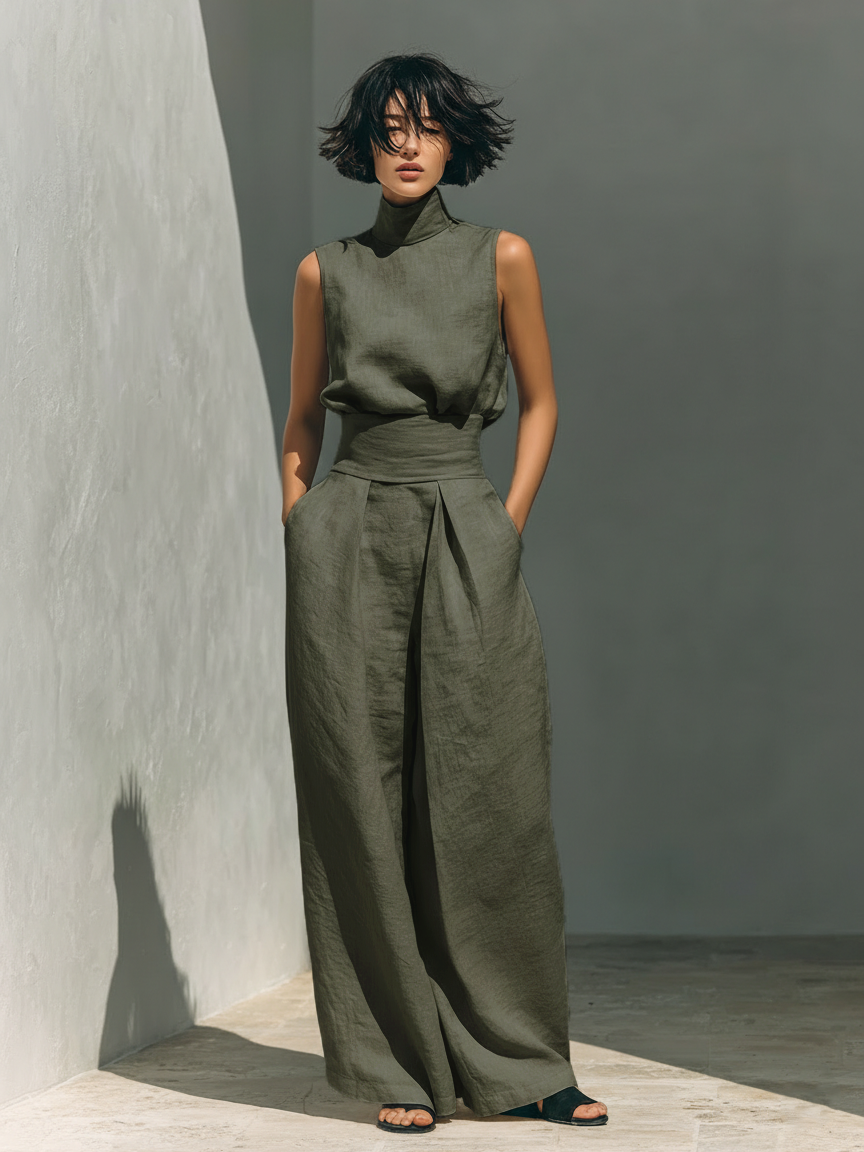 Conjunto Maria | Fraîcheur Minimaliste de Deux Pièces