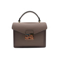 SAC PORTE MAIN CUIR LISSE DELIA VIEUX ROSE