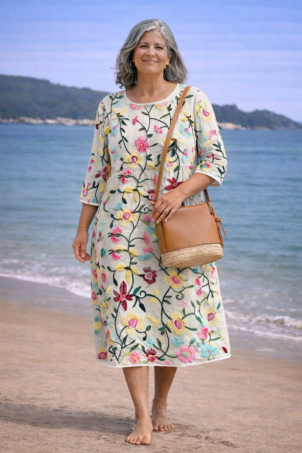 Erica | Robe Florale Élégante