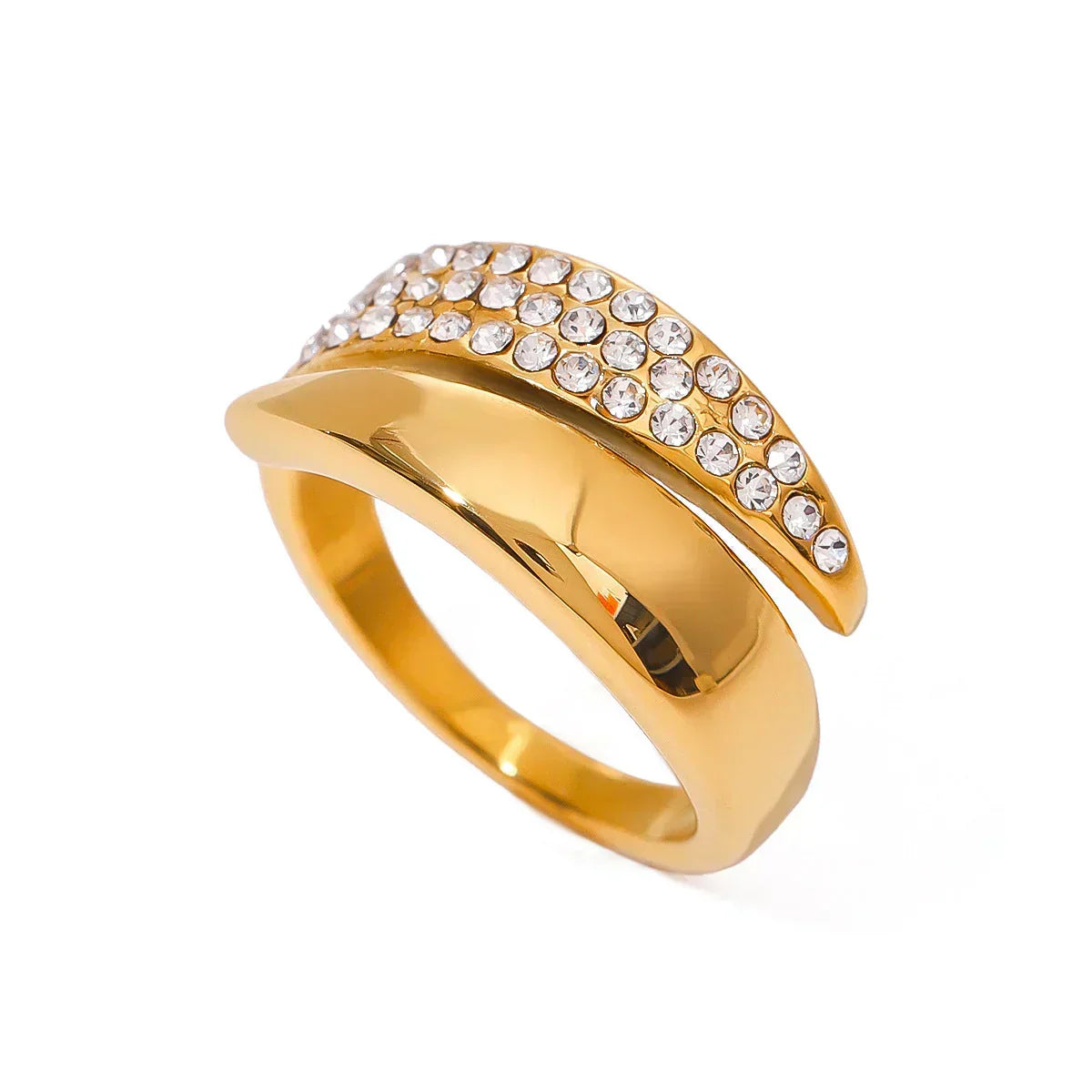 LENA | BOUCLE CROISÉE AVEC ZIRCONIA