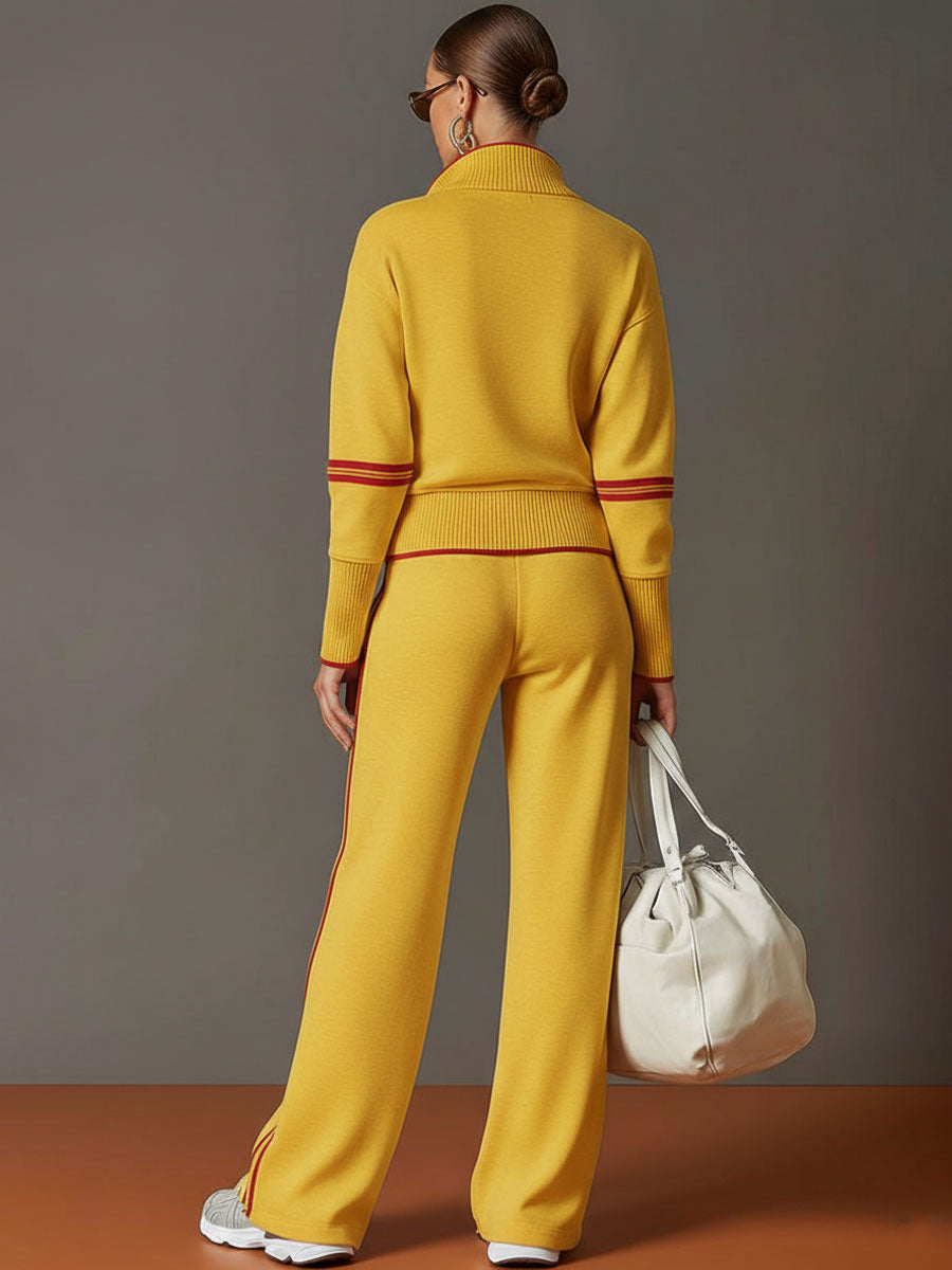 Teresa : Ensemble Femme Deux Pièces avec Sweat à Capuche Half Zip
