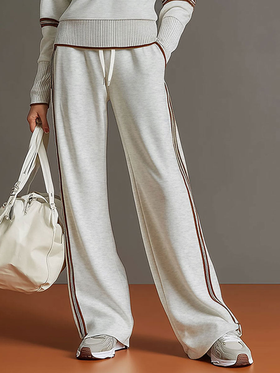 Teresa : Ensemble Femme Deux Pièces avec Sweat à Capuche Half Zip