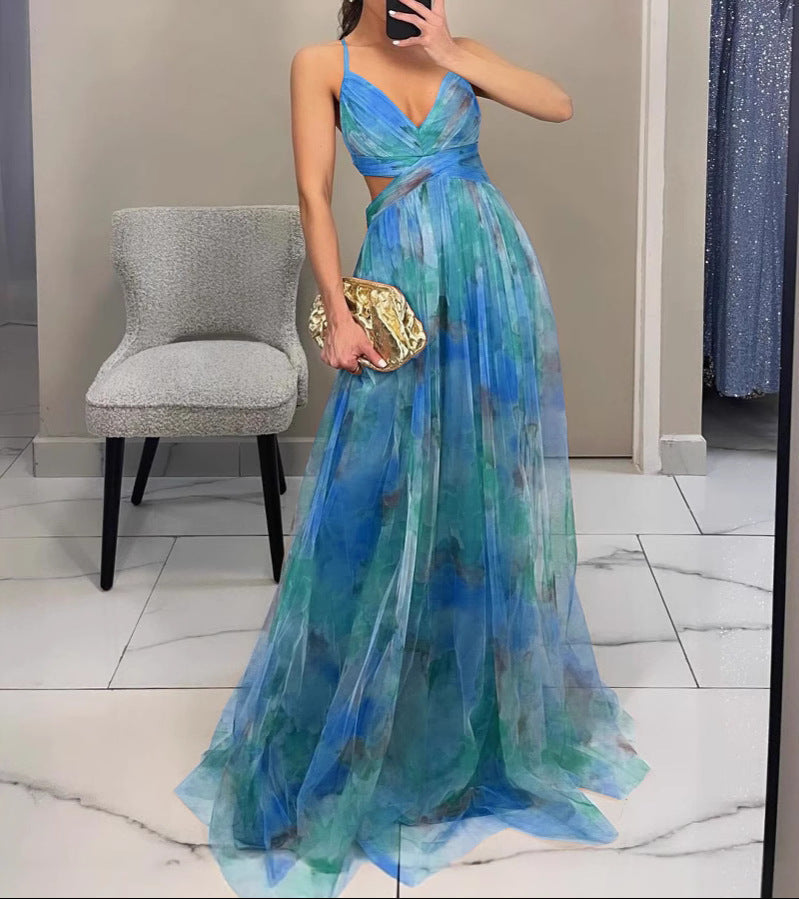 La Scintilla | Robe longue à imprimé floral élégant