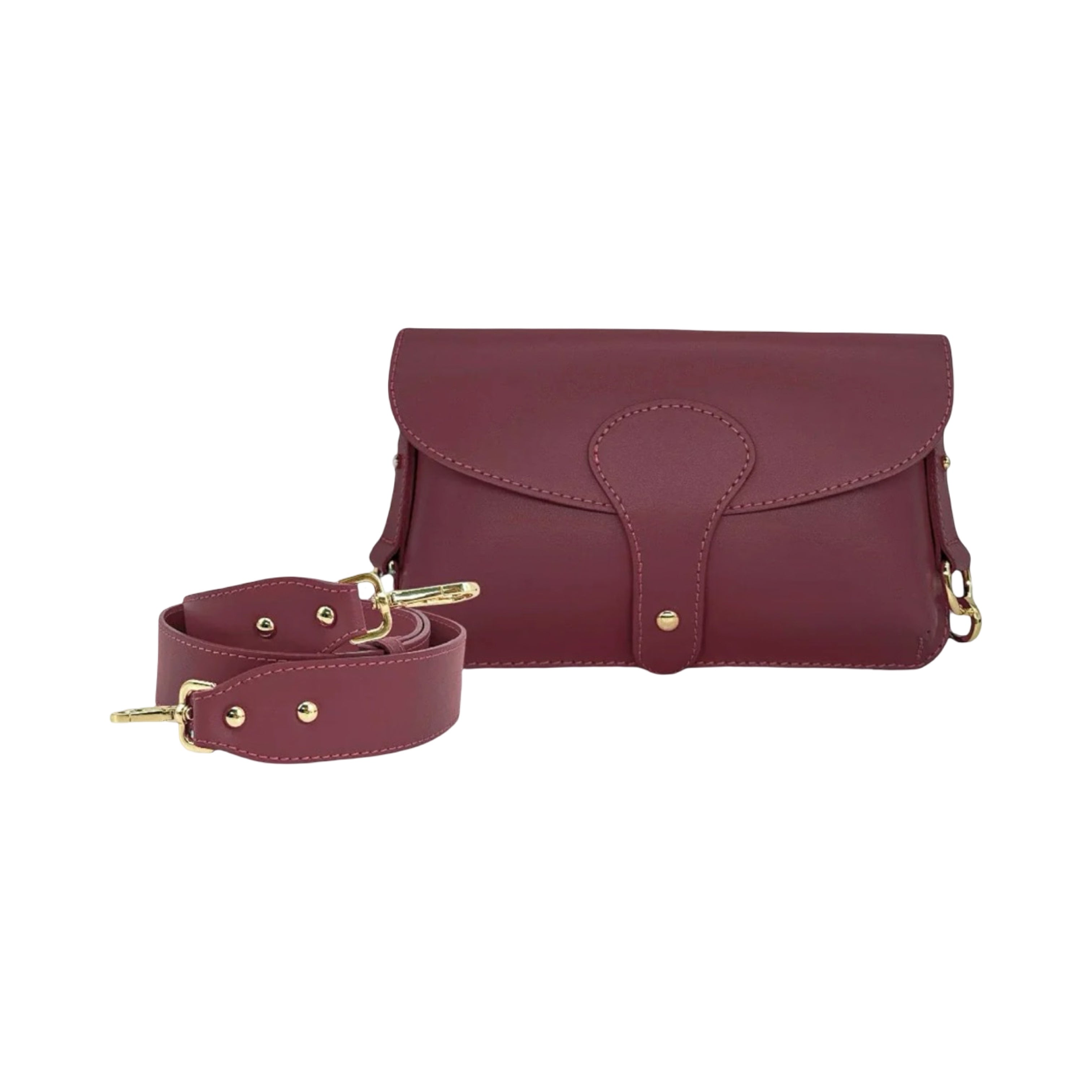 SAC BANDOULIERE CUIR LISSE LOU