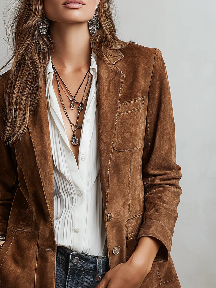 Marcelle | Blazer Vintage Marron