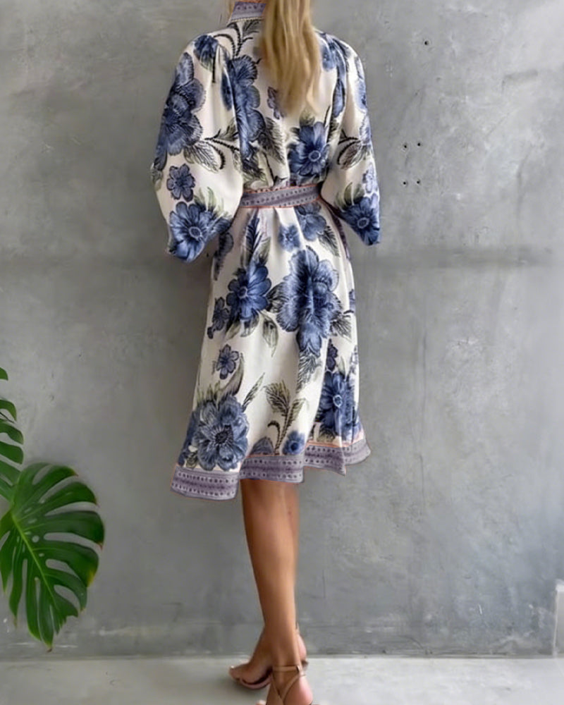 Robe Chiara | Élégance Naturelle et Imprimé de Saison