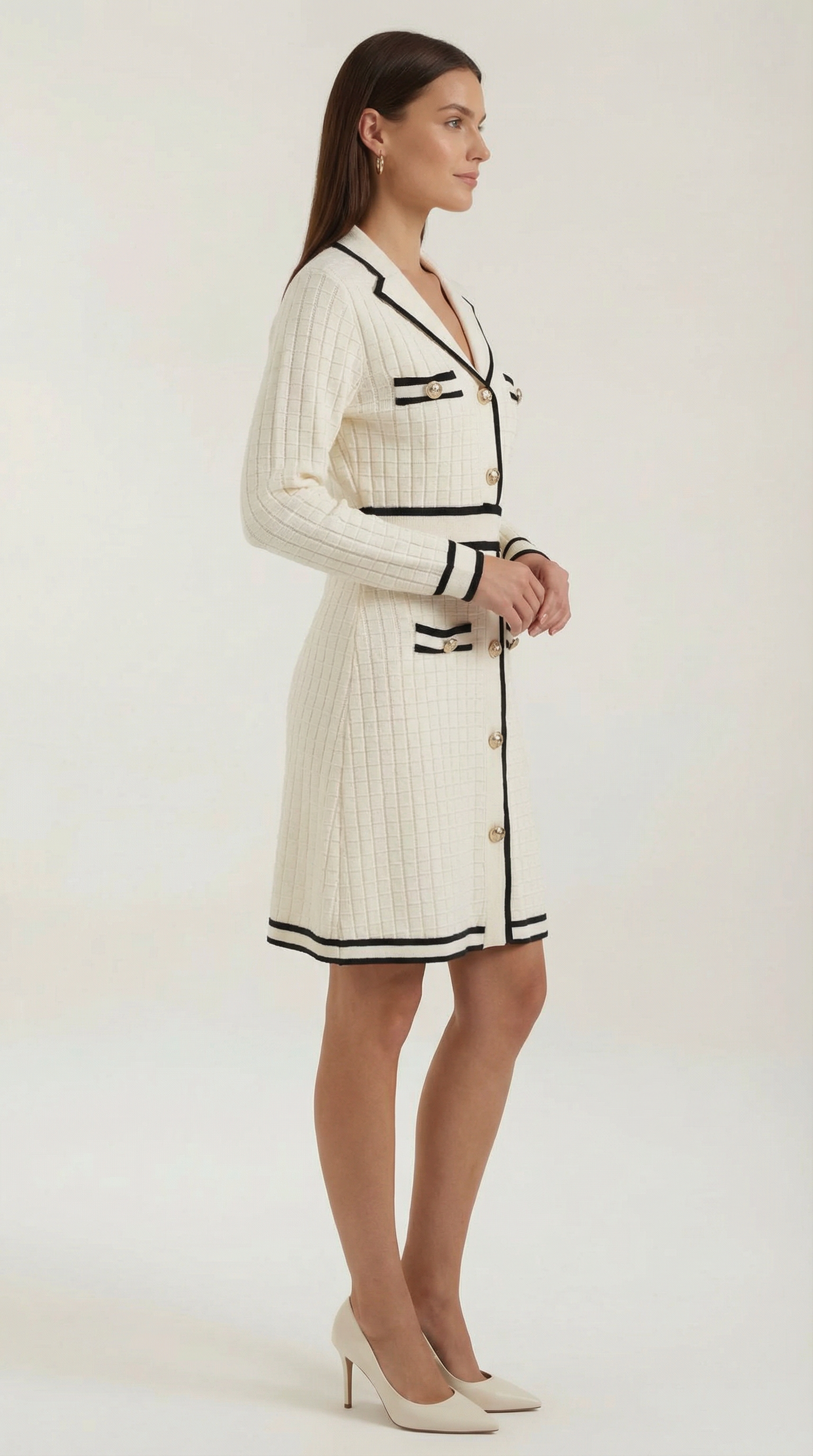 Tracy | Mini Robe avec Bordures Contrastées et Coupe Moderne