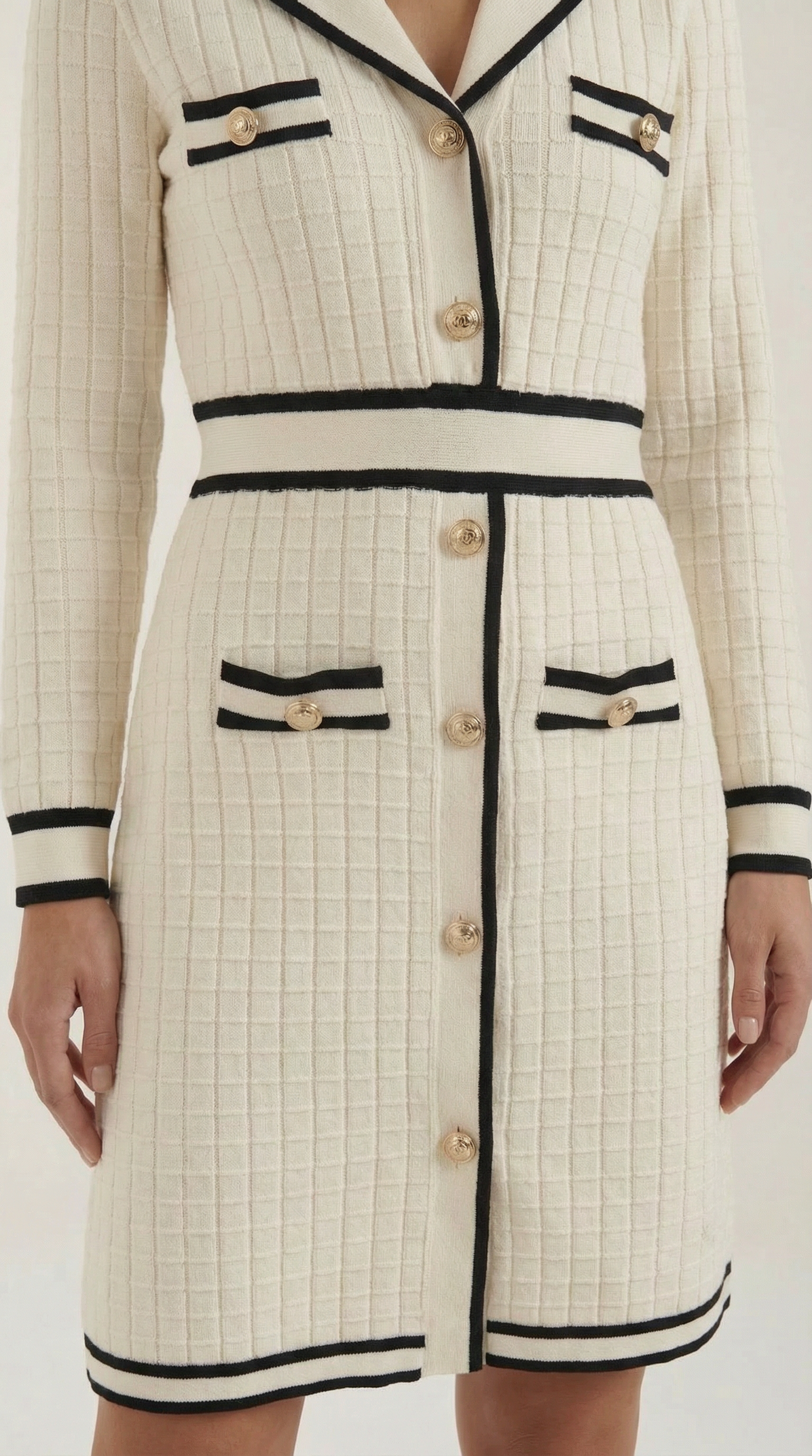 Tracy | Mini Robe avec Bordures Contrastées et Coupe Moderne