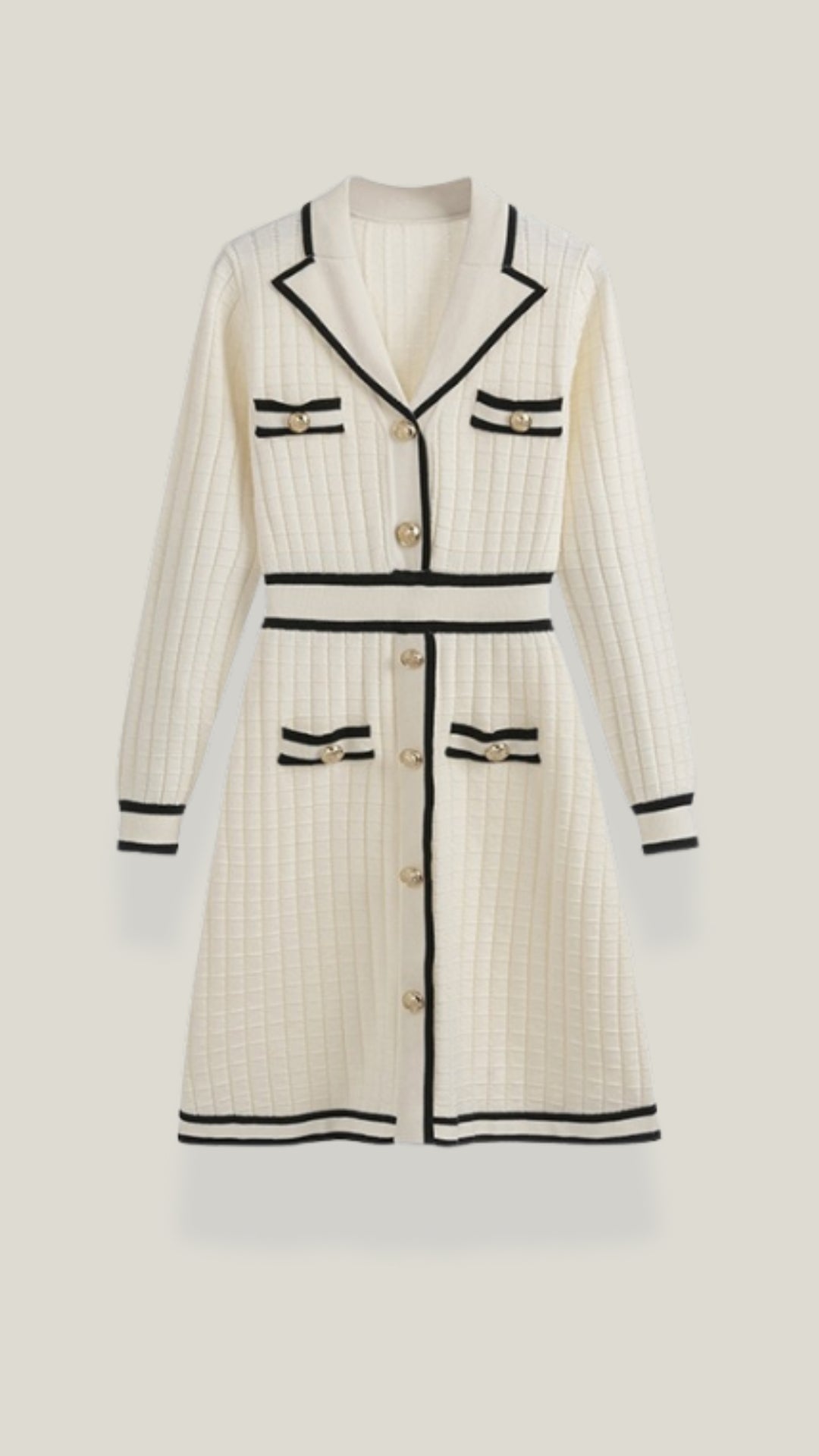 Tracy | Mini Robe avec Bordures Contrastées et Coupe Moderne