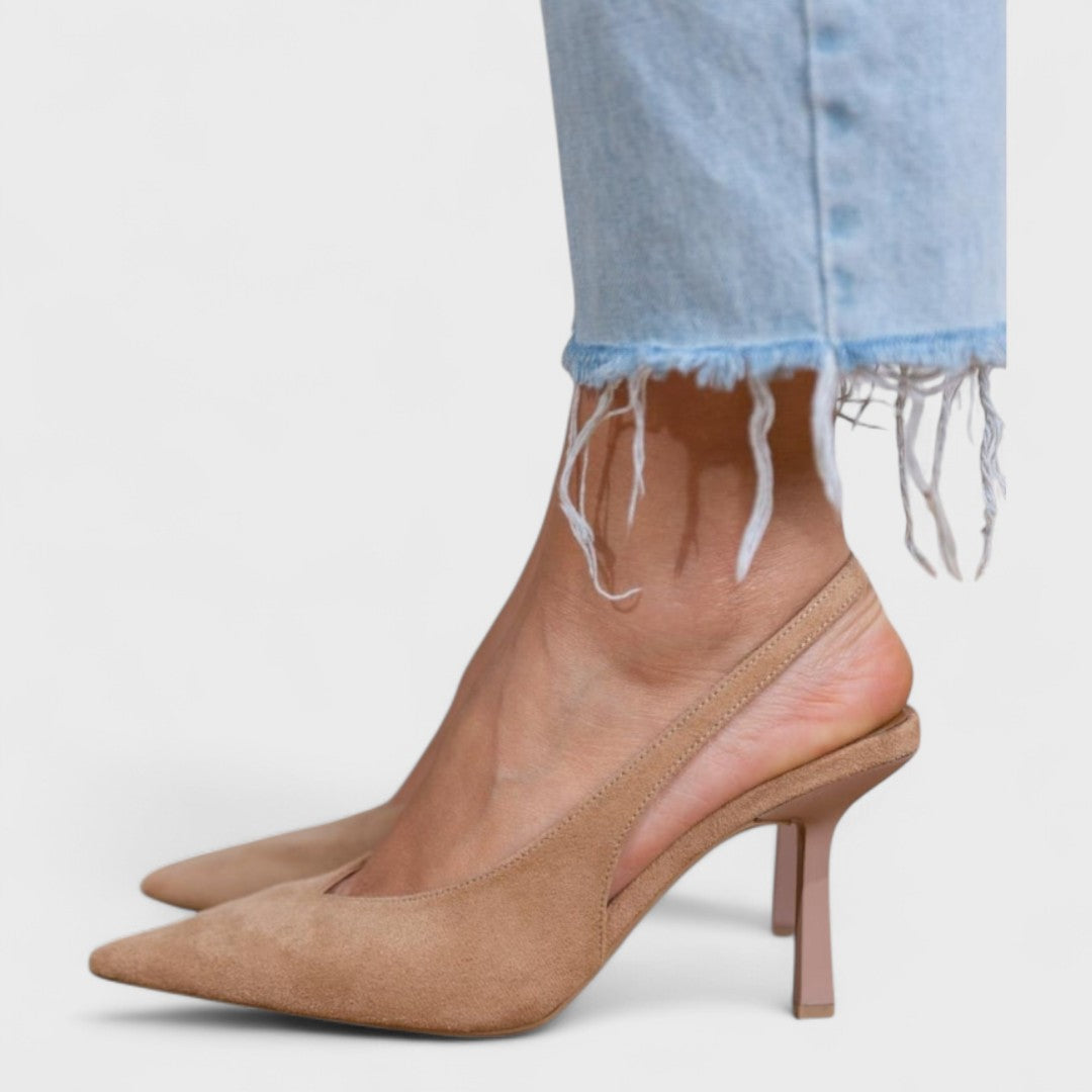 Escarpin Slingback Femme À Talon Fin Élégant