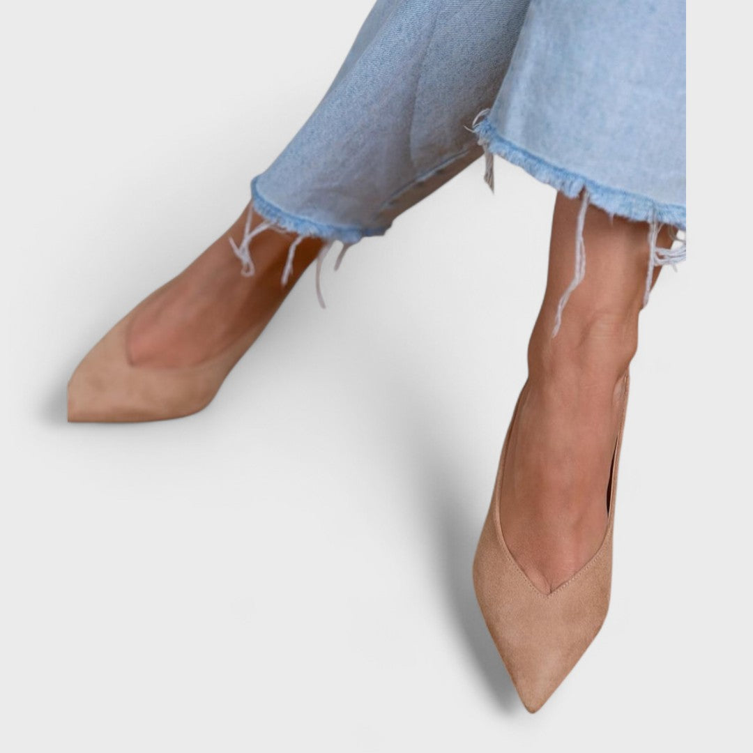 Escarpin Slingback Femme À Talon Fin Élégant